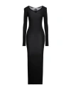 Isabel Benenato Woman Maxi Dress Black Size 8 Viscose