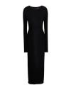 Isabel Benenato Woman Maxi Dress Black Size 8 Viscose, Polyester