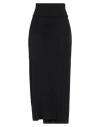 Isabel Benenato Woman Maxi Skirt Black Size 8 Viscose, Polyester