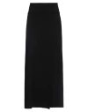 Isabel Benenato Woman Maxi Skirt Black Size 8 Viscose, Polyester In Black