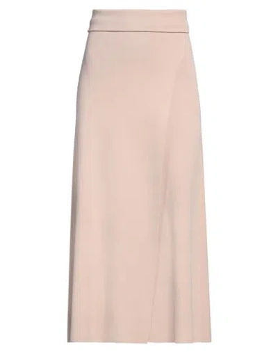 Isabel Benenato Woman Maxi Skirt Blush Size 4 Viscose, Polyester In Pink