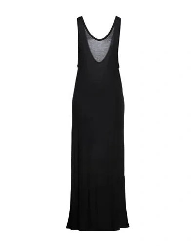 Isabel Benenato Woman Midi Dress Black Size 12 Modal