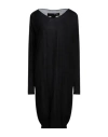 Isabel Benenato Woman Midi Dress Black Size 4 Cashmere, Silk