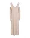 Isabel Benenato Woman Midi Dress Blush Size 4 Viscose, Polyester In Pink