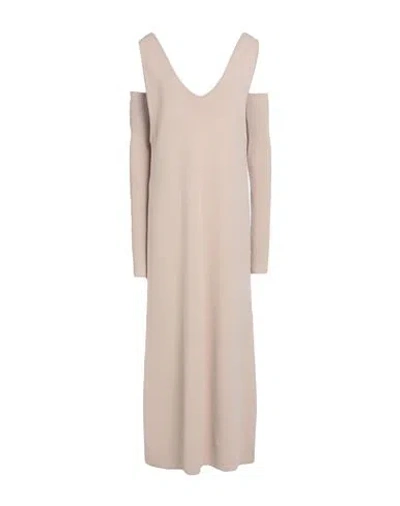 Isabel Benenato Woman Midi Dress Blush Size 4 Viscose, Polyester In Pink