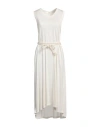 Isabel Benenato Woman Midi Dress Cream Size 4 Modal In White