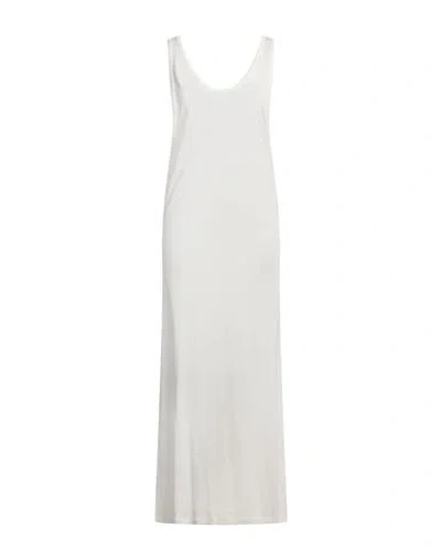 Isabel Benenato Woman Midi Dress Ivory Size 6 Modal In White