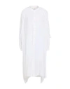 Isabel Benenato Woman Midi Dress White Size M Viscose