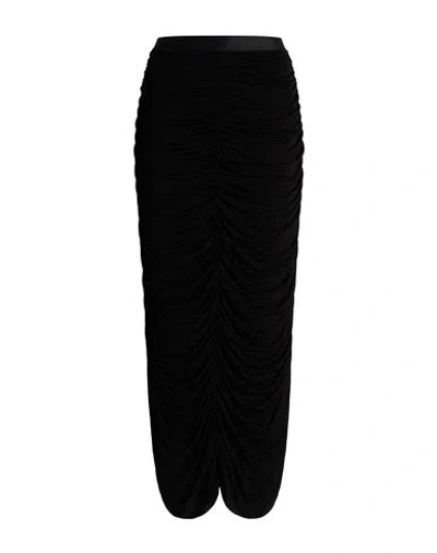 Isabel Benenato Woman Midi Skirt Black Size 4 Viscose