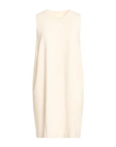 Isabel Benenato Woman Mini Dress Cream Size 4 Viscose, Polyester In White