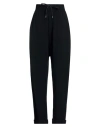Isabel Benenato Woman Pants Black Size 12 Viscose, Polyester In Black