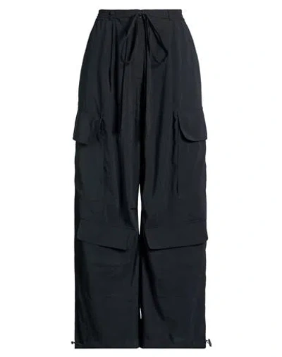 Isabel Benenato Woman Pants Black Size 4 Modal, Polyester