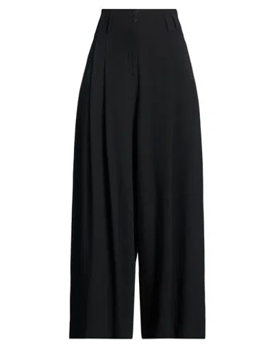 Isabel Benenato Woman Pants Black Size 4 Virgin Wool, Viscose