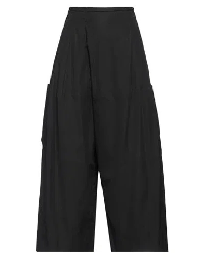 Isabel Benenato Woman Pants Black Size 6 Cotton