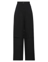 Isabel Benenato Woman Pants Black Size 6 Virgin Wool, Viscose In Black