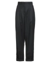 Isabel Benenato Woman Pants Black Size 8 Virgin Wool In Black