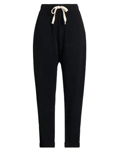 Isabel Benenato Woman Pants Black Size 8 Viscose, Polyester In Multi