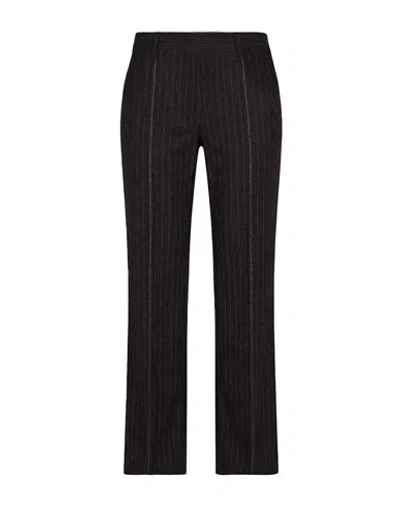 Isabel Benenato Woman Pants Charcoal Size 4 Wool, Cotton, Polyester In Multi