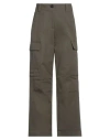 Isabel Benenato Woman Pants Military Green Size 0 Cotton, Polyamide