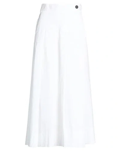 Isabel Benenato Woman Pants White Size 4 Cotton