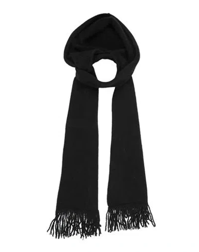 Isabel Benenato Woman Scarf Black Size - Mohair Wool, Wool, Polyamide, Elastane