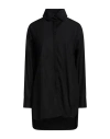 Isabel Benenato Woman Shirt Black Size 4 Cotton In Black