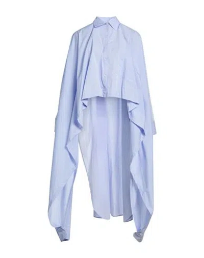 Isabel Benenato Woman Shirt Sky Blue Size M Cotton