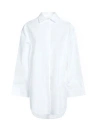 Isabel Benenato Woman Shirt White Size 10 Cotton In White