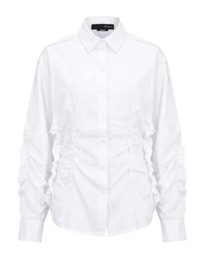 Isabel Benenato Woman Shirt White Size 6 Cotton