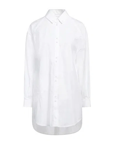 Isabel Benenato Woman Shirt White Size L Cotton