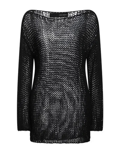 Isabel Benenato Woman Sweater Black Size 6 Cotton