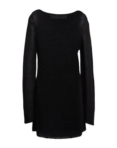 Isabel Benenato Woman Sweater Black Size 4 Linen