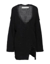 Isabel Benenato Woman Sweater Black Size 6 Cotton, Polyamide
