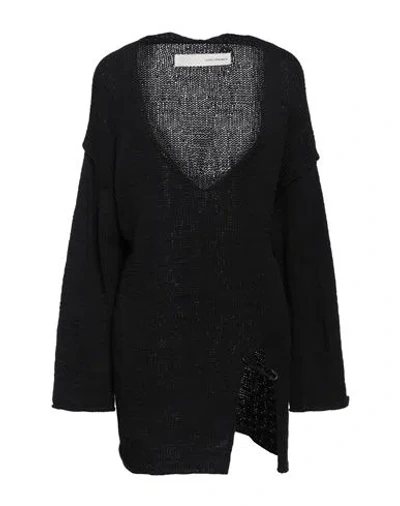 Isabel Benenato Woman Sweater Black Size 6 Cotton, Polyamide