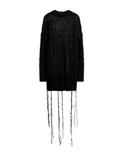Isabel Benenato Woman Sweater Black Size 4 Mohair Wool, Polyamide In Black