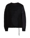 Isabel Benenato Woman Sweater Black Size L Alpaca Wool, Polyamide, Mohair Wool, Wool