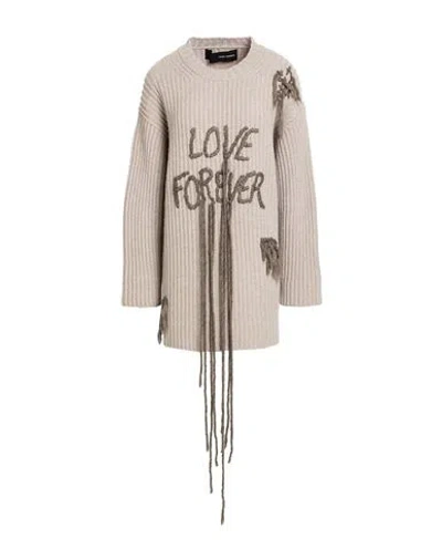 Isabel Benenato Woman Sweater Light Grey Size M Cashmere, Wool