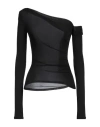 Isabel Benenato Woman T-shirt Black Size 10 Viscose In Black