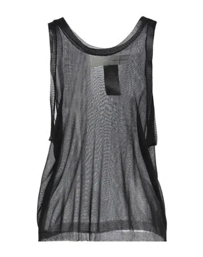 Isabel Benenato Woman Top Black Size 6 Viscose