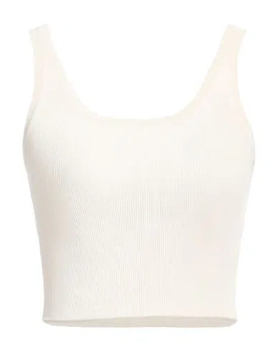 Isabel Benenato Woman Top Cream Size 8 Viscose, Polyester In White