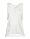 Isabel Benenato Woman Top Ivory Size 8 Viscose In White