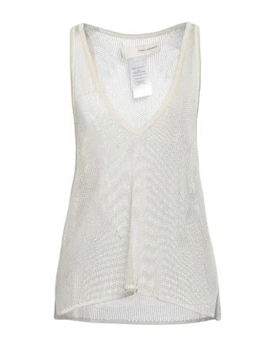 Isabel Benenato Woman Top Ivory Size 12 Viscose In White