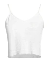 Isabel Benenato Woman Top Ivory Size L Linen, Cotton In White