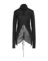 Isabel Benenato Woman Turtleneck Black Size 4 Cashmere, Silk