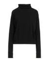 Isabel Benenato Woman Turtleneck Black Size 8 Cashmere