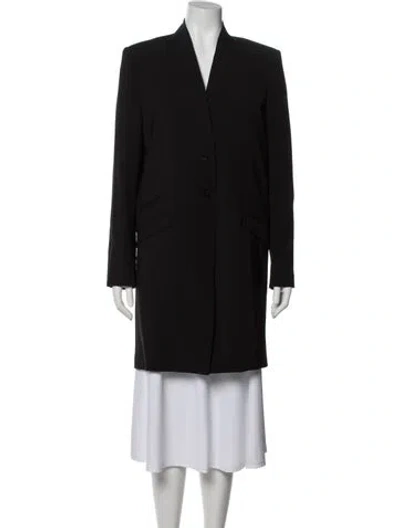 Pre-owned Isabel Benenato Wool Coat In Black