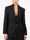 Isabel Benenato Wool Jacket In Black