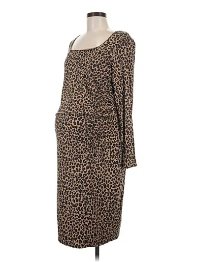 Pre-owned Isabel By Ingrid + Isabel Casual Dress In Brown