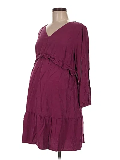 Pre-owned Isabel By Ingrid + Isabel Casual Dress In Burgundy
