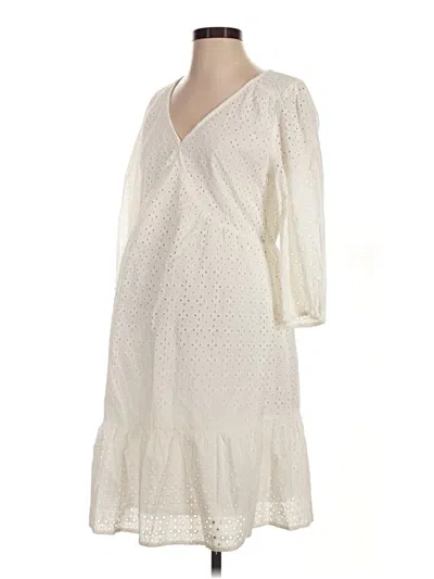Pre-owned Isabel By Ingrid + Isabel Casual Dress In Ivory